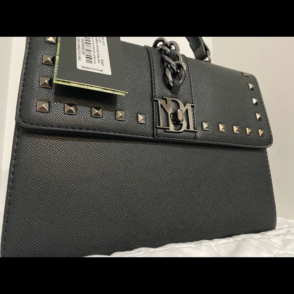 Badgley Mischa Vegan Leather Crossbody Chain Bag New